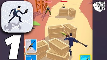 AGENT ACTION Gameplay Walkthrough Part 1 - Missions 1-5 (iOS Android)