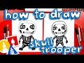 How To Draw The Skull Trooper From Fortnite