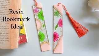 How To Make Easy Resin Bookmark | Resin for Beginner | Flower Resin Bookmark Idea