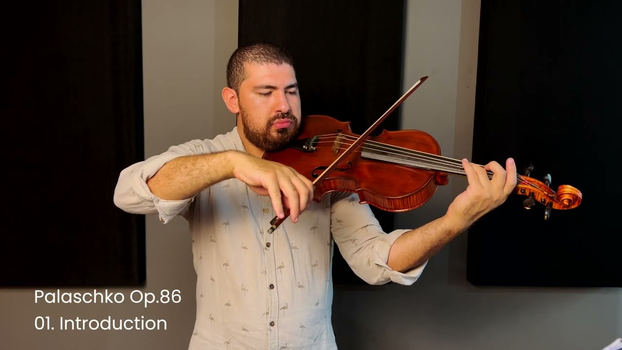 Johannes Palaschko - opus 86 | Estudo 1 para viola solo - Introduction