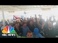 Dredging Crew Celebrates Successful Suez Refloating Operation | NBC News NOW