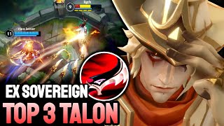 WILD RIFT TALON - TOP 3 TALON GAMEPLAY - EX SOVEREIGN RANKED