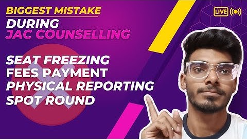 Biggest Mistake during JAC Counselling explained in details🔥#jee #jacdelhi #dtu #nsut #iit #igdtuw