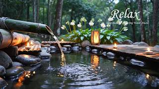 Relaxing Spa Piano + Bamboo Water Sounds 🌿 Calm Mind, Anxiety Relief, Healing Sleep screenshot 5