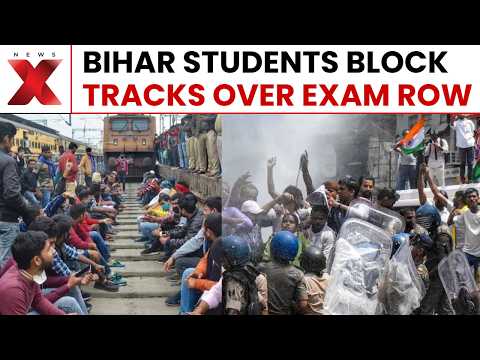 Bihar Students’ BIG Protest! Railway Tracks Blocked Over BPSC 70th & Police SI Exam Row