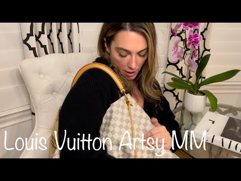 Louis Vuitton Damier Azur Artsy MM Shoulder Bag