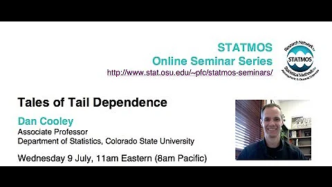 Statmos Seminar - Prof. Dan Cooley - 9 July 2014