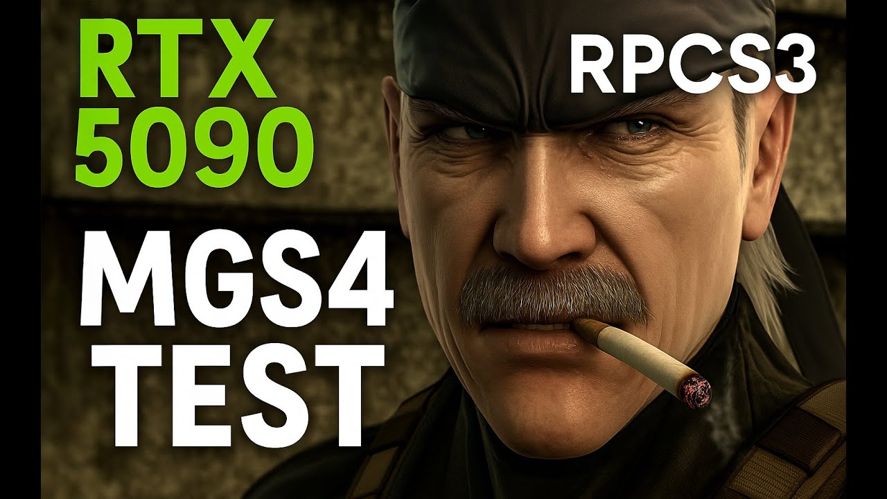 Metal Gear Solid 4 on RTX 5090 in 4K - Testing RPCS3
