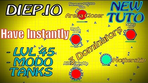 HOW TO BE INSTANTLY LVL 45 ON DIEPIO & HOW UNLOCK MODERATOR TANKS ON SANDBOX MODE !!! [ Tutorial ]