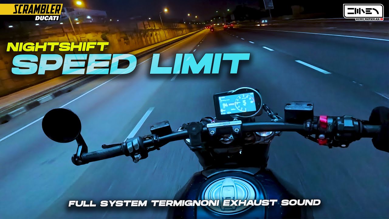 FULL SEND ! | Ducati Scrambler Nightshift + Termignoni Exhaust QUICKSHIFTER [4K]