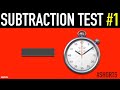 SUBTRACTION MENTAL MATHS QUIZ #1 - 1 MINUTE SUBTRACTION MATH SPEED TEST | SUBTRACT NUMBERS | #SHORTS