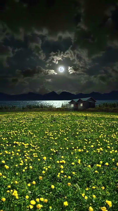 malam tenang #langit #laut #pantai #pemandangan #indah #bunga #cantik #shorts