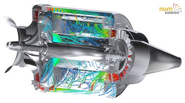 Numerical simulation of combustion chamber