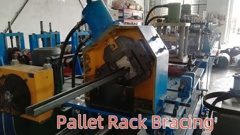 Pallet Rack Bracing Roll Forming Machine #racking #warehouse # roll forming machine#