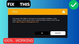 How to Fix Social Club Error Code 1002