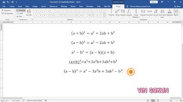How To Write Formula Math on Microsoft Word Faster|របៀបសរសេររូបមន្ដគណិតអោយបានលឿននៅក្នងកម្មវិធី word|