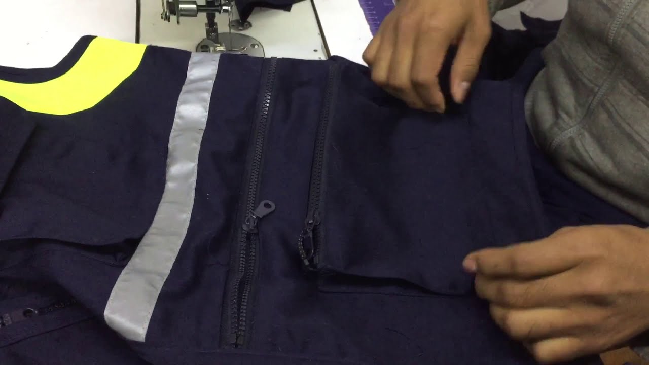 Bolsillo ✅de chaleco✂️ reflectante ropa de trabajo💯