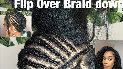 Detailed Flip over Braid Method for a Sew In | IVY method| Dsoleil twins