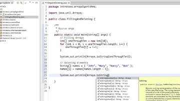 05   Filling & Deleting Array Elements