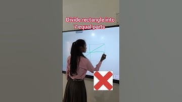 Divide rectangle into 7 equal parts #trending #shortvideo #shorts #motivation #puzzle