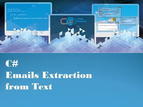 C# - Emails Extraction from Text