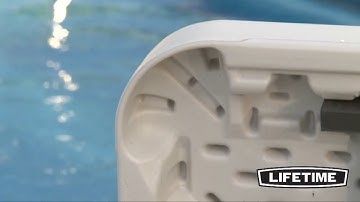 Lifetime 6 ft. Light Commercial Fold-In-Half Table with Handle - KitSuperStore.com