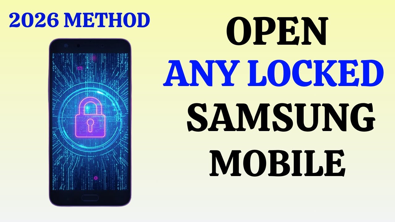 Open Locked Samsung Mobile Without Password - No Data Loss