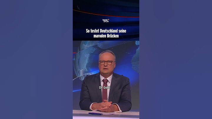 So testet Deutschland seine maroden Brücken | heute-show #shorts