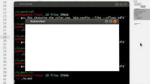 C++ [SDL] 04 Changing the Color
