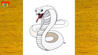 kobra çizimi - kolay yılan çizimleri - kolay çizimler, basit, sevimli, güzel, tatlı, resim