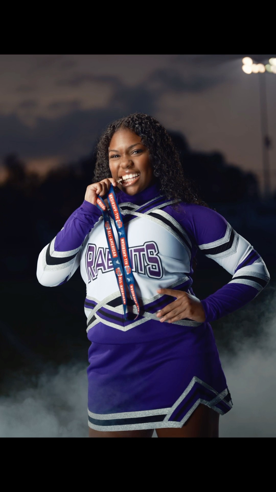 “That’s cute, she’s got a little hood in her.” Mom had us dying! #cheerleader
