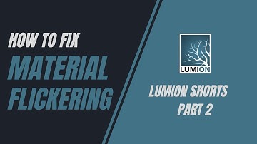 How to Fix Material Flickering in Lumion  #shorts #lumion