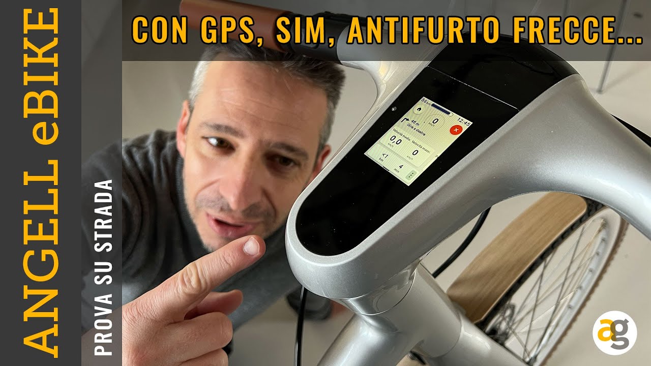 La BICI ELETTRICA più TECH! Antifurto, gps, sim! TEST ANGELL eBIKE 