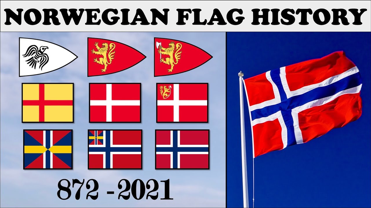 Norwegian Flag History Every Norwegian Flag 872 21 Youtube