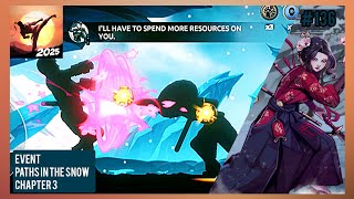 #136 EVENT PATHS IN THE SNOW CHAPTER 3 (2) ➲ Shades: Shadow Fight Roguelike 1.11.6