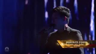 Marcelito Pomoy All Performances on America's Got Talent Champions