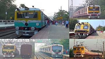 All Types Of Emu Local || Upgraded Colourful Emu Local Train Eastern Railway Zone