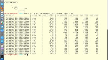 Data Sciences with Bash Shell - Facebook Data Mining Lesson 5: Demonstration