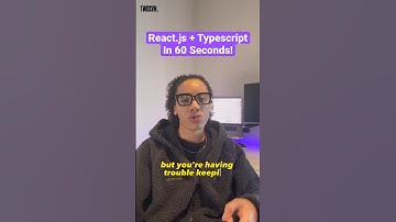 Learn React.js + Typescript In 60 Seconds. #programming #typescript #reactjsdeveloper