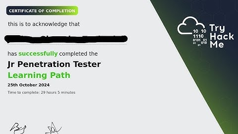 MY TRYHACKME JUNIOR PENETRATION TESTER PATH/EXPERIENCE/CERTIFICATION