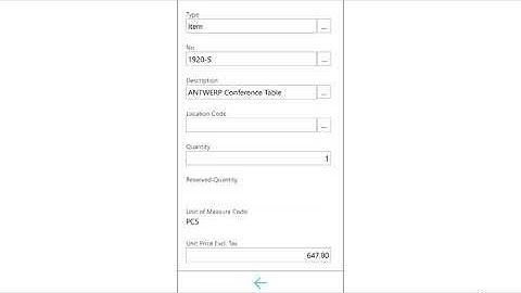 Enter Sales Order from Mobile Device with Microsoft Dynamics 365 Business Central
