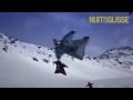 Imagine first ever wingsuit flying above skiers