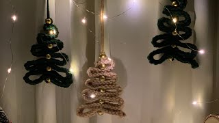 DIY Christmas tree Crochet  pattern - 크리스마스 트리 가랜드 만들기 (코바늘)