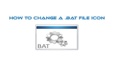 How to Change the icon on a  bat file