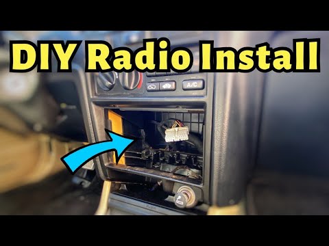 DIY 90-93 Honda Accord CB7 CB9 Radio and Front Speaker Installation