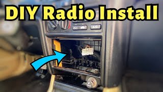 DIY 90-93 Honda Accord CB7 CB9 Radio and Front Speaker Installation