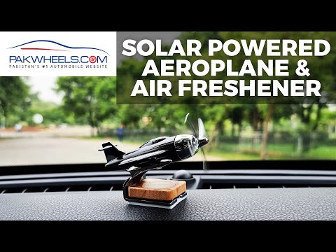 Solar Powered Aeroplane Car Air Freshener