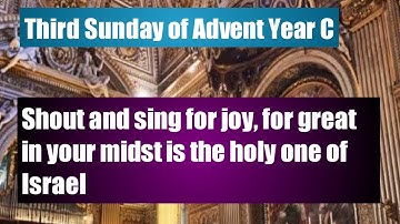Responsorial psalms | Shout and Sing for Joy, for great in your midst is the holy one of Israel