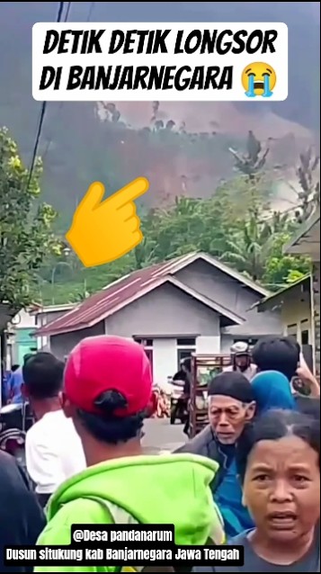 longsor di Banjarnegara Jawa Tengah 😭#breakingnews #updatenews #beritaterkini