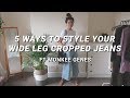 5 Ways to Style your Wide Leg Cropped Jeans | Monkee Genes - Sustainable and Ethical Fashion